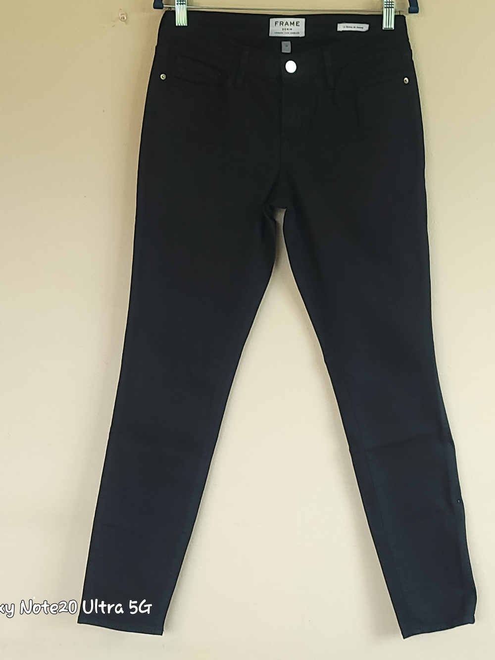 FRAME Le Skinny de Jeanne 28 Film Noir Black Skinny Jeans Pristine
